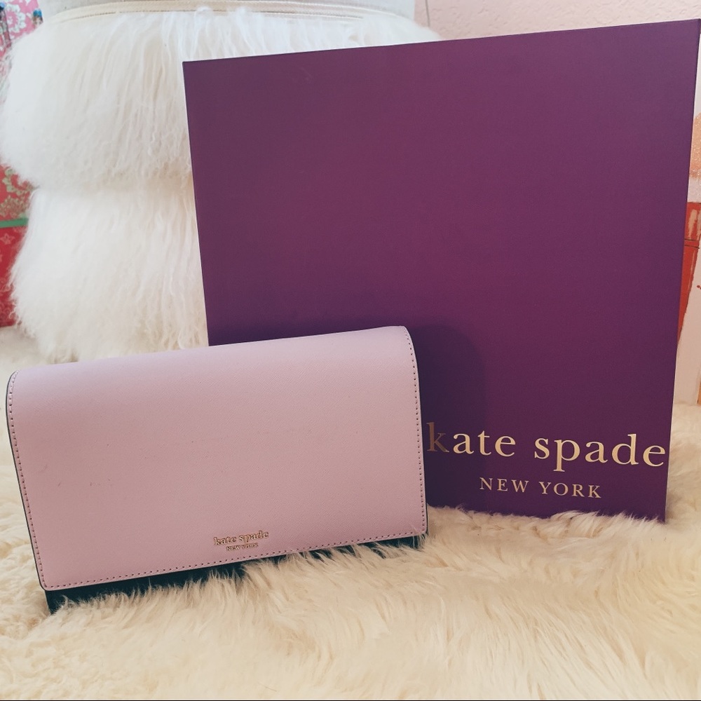 Lavender and navy two-tone Kate spade cross body